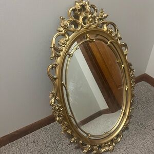 Elegant Gold Ornate Wall Mirror
